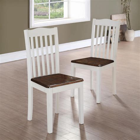They are wide and comfortable. Home Styles Rubbed White Wood Double X-Back Dining Chair ...