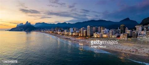 Copacabana Beach Sunset Photos And Premium High Res Pictures Getty Images