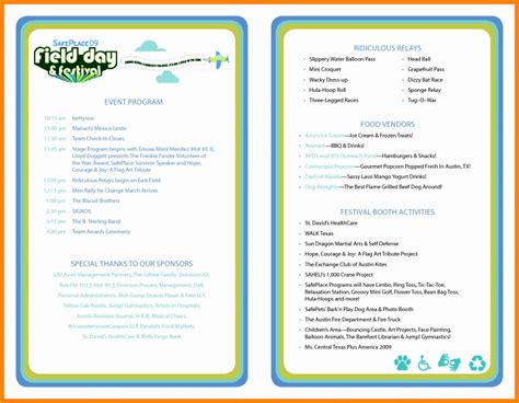 Conference Program Booklet Template | Latter Example Template