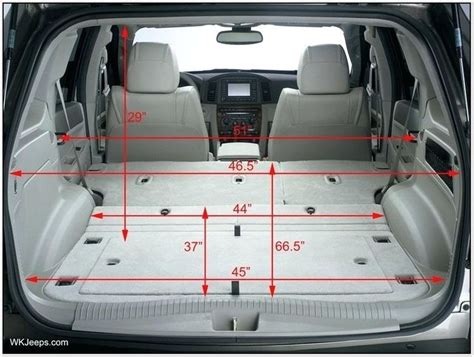 Diagram Toyota Sienna Cargo Dimensions