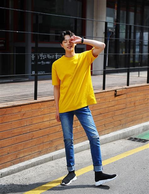 Yellow Shirt Outfit Men Sbvfttv
