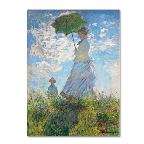 Shop Claude Monet Woman With A Parasol Canvas Art Free