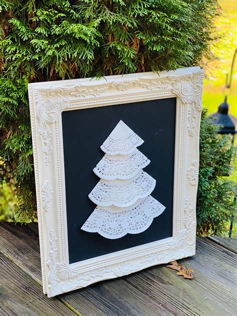 How To Make A Paper Doily Christmas Tree My Eclectic Treasures