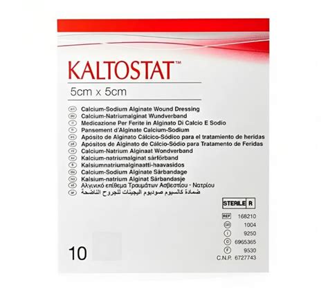 Kaltostat Haemostatic Sterile Dressing Non Adherent For Exuding Wounds