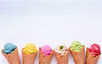 Ice Cream Cones Background Summer Cone Menu