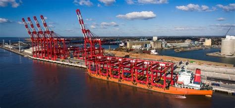 Last Batch Of Crmg Cranes Arrive In Mersey For Liverpool Development