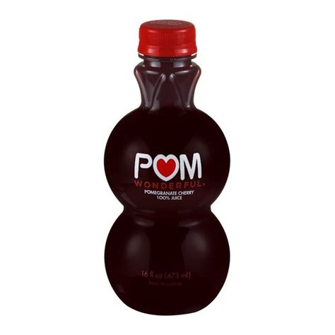 Pom Wonderful 100 Juice Pomegranate Cherry 16 Oz From Mollie Stone