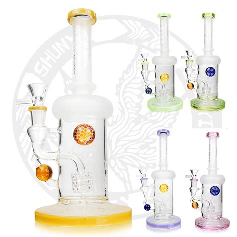 Wholesale Factory DAB Rig Recycler With Matrix Perc Glass Water Pipe Smoking Water Pipe DAB Rig