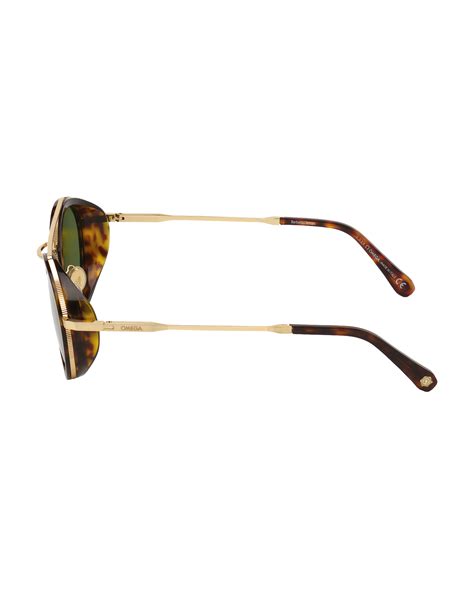 Round Style Unisex Sunglasses Om0021 H5252n Omega®