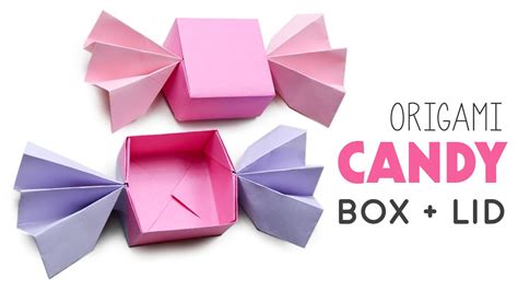 Origami Candy Box Lid Paper Kawaii Youtube