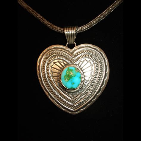 Hearts Delight Turquoise Heart Shaped Pendant Etania Gems And Jewelry