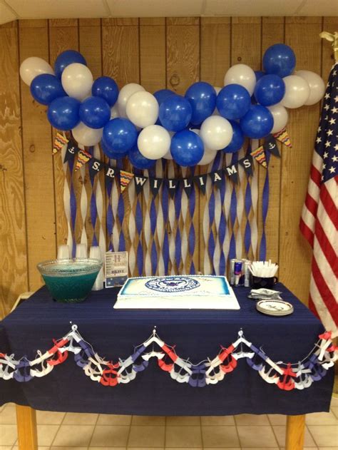 See more ideas about navy party, military retirement, us navy. Navy going away party decorations | Party on a dime ...