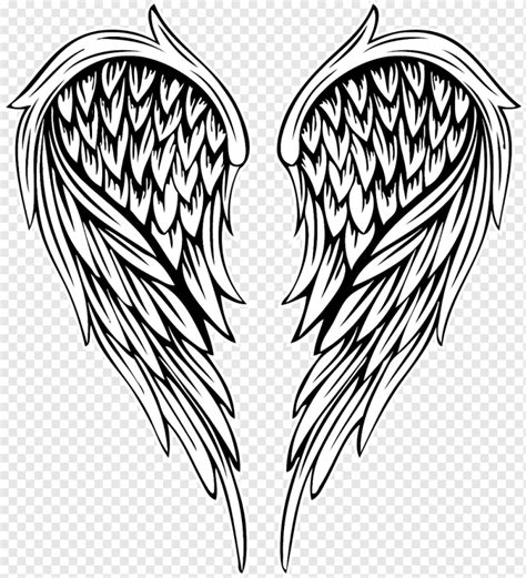 Free Drawing Illustration Painted Feather Angel Wings Illustration