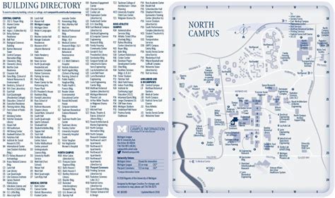 University Of Michigan Ann Arbor Campus Map Campus Maps University Of