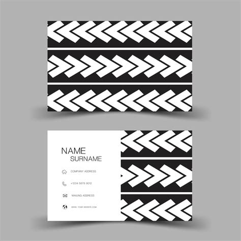 Premium Vector Modern Business Card Template Design With Inspiration