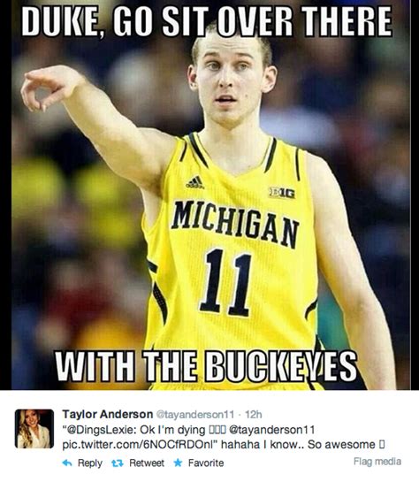 Taylor Anderson Trolls Ohio State And Duke With Meme Tweet