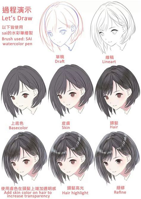 Maybe you would like to learn more about one of these? Pin by Anelynn van Gosliga on tuto | Digital art tutorial, Drawing hair tutorial, Anime drawings ...
