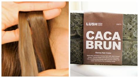 Testing Lush Henna On Brown Hair Caca Brun Youtube