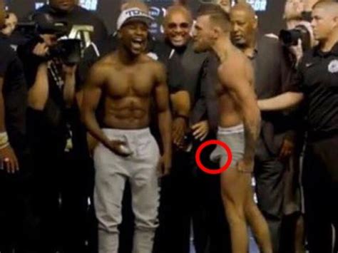 Conor Mcgregor Erection Ufc Star Excited At Floyd Mayweather Fight Weigh In Au