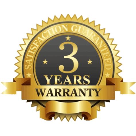 1 Year Warranty Logo Warranty 1 Year Quality Guarantee Badges — Stock