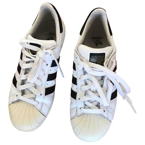 Superstar Leather Trainers Adidas White Size 39 Eu In Leather 6387105