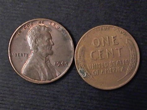Coins And Stanps That I Collect 1944 Copper Wheat Penny