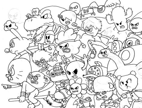 Crappy Amazing World Of Gumball Doodle By ~filthyphantom On