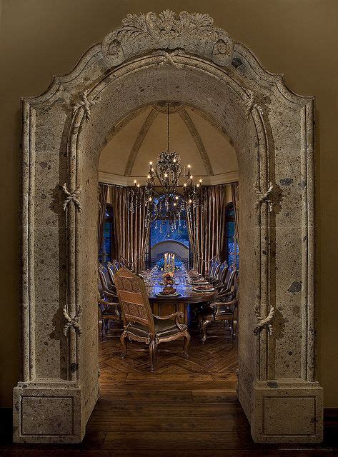 Stone Entrance To Dining Room Designed And Built By Fratantoni Luxury