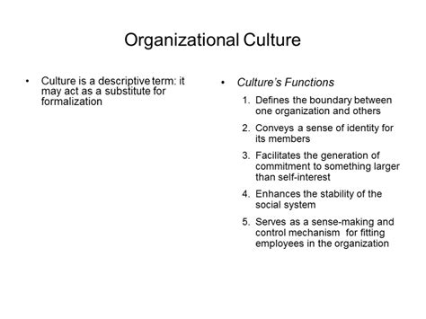 😝 Define Organizational Culture And Its Functions Organizational