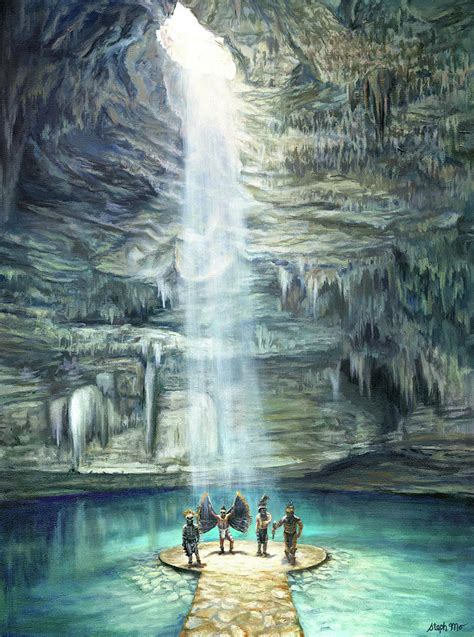 Cenote Painting By Steph Moraca