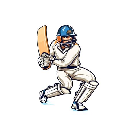 Premium Vector Batsman Batting Vector Cricket Vector Cricket Player