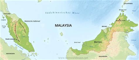 Karte Von Malaysia