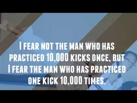 We want to climb all ladders of life to get to the peak as achievers. I Fear The Man Who Has Practised One Kick 1000 Times - Bruce Lee - Mr Great Motivation