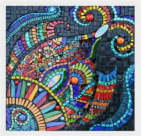 Mix Of Shapes Effective Mosaic Stained Stained Glass Art Mosaic