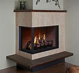 Corner Gas Log Fireplace