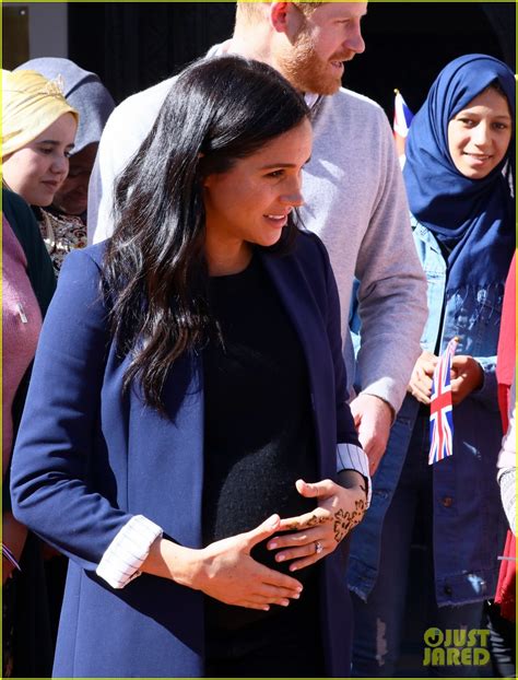 Pregnant Meghan Markle Gets A Henna Tattoo For Good Luck While Visiting