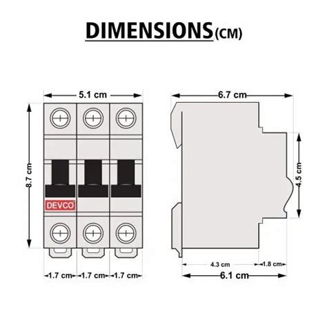 Devco Triple Pole Mcb Tp 40a At Rs 678piece In Ghaziabad Id 22927462391