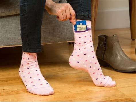 Polka Dot Womens Pocket Socks Mochilas De Cuero Cartera De Bolsillo