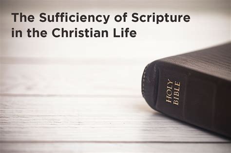 5 Resources On The Sufficiency Of Scripture And Biblical Counseling
