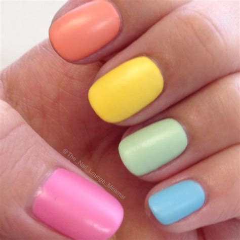 Rainbow Pastel Nail Polish