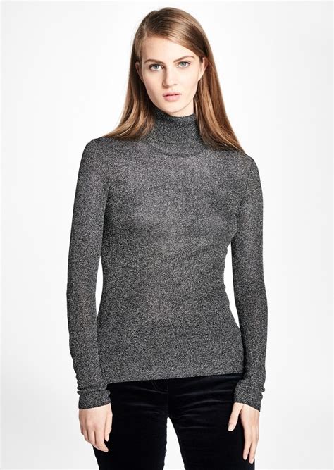 Brooks Brothers Metallic Turtleneck Sweater Sweaters