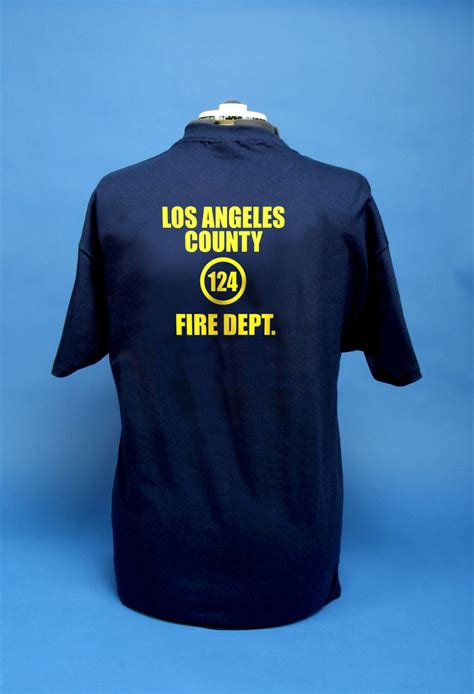 Los Angeles County Fire Department Station 124 La Fire Shirt Guy