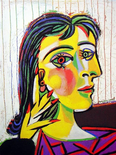 Retrato De Dora Maar Pablo Picasso 1937 Cubist Portraits Picasso