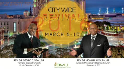 Baptist Ministers Union City Wide Revival 2016 Thursday Night Youtube
