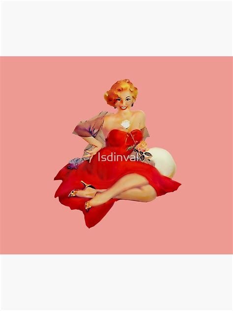 Blond Luxury Girl Sexy Pinup Retro Classic Vintage Poster By