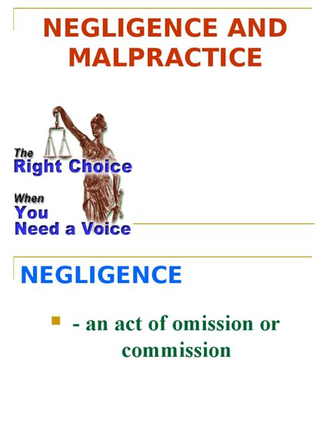 Negligence And Malpractice Negligence Private Law