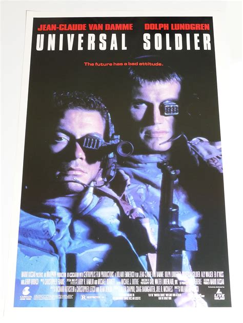 Original One Sheet Movievideo Poster Universal Soldier 1992 Jean