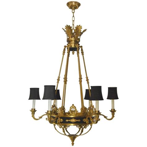 Maybe you would like to learn more about one of these? French Empire Style Six-Arm Chandelier in Gold Dore Bronze ...