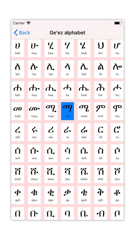 Tigrinya Alphabet Free Download Photos Alphabet Collections