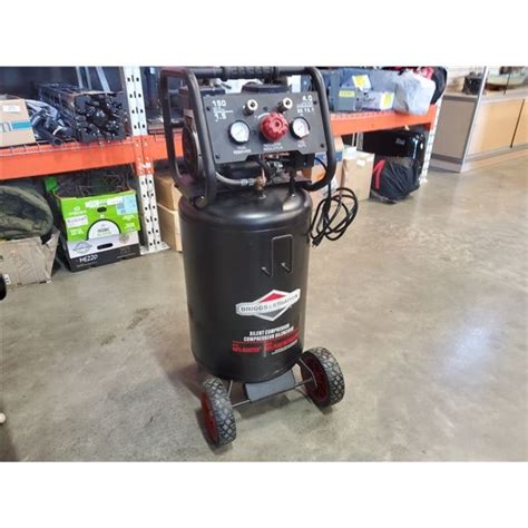Briggs And Stratton 20 Gallon Silent Compressor Tested Working Holds Air